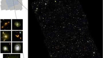 Imagem com parte das 25 mil galáxias - Divulgação / COSMOS-Web
