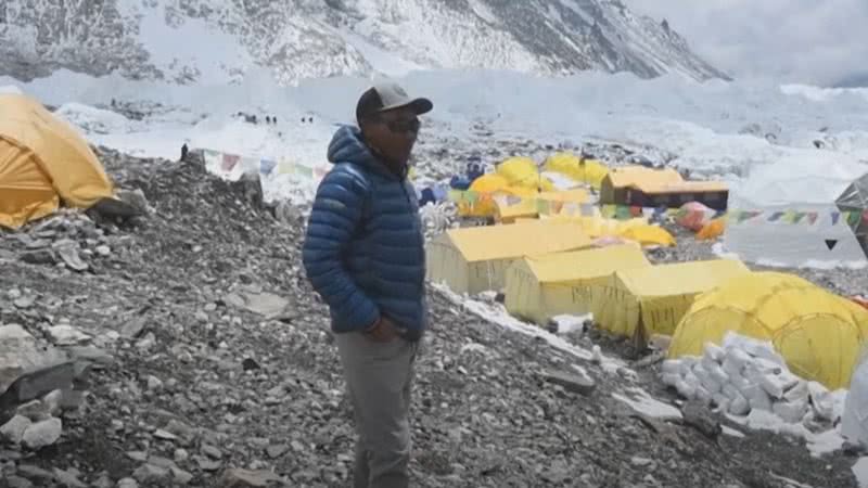 O alpinista nepalês Kami Rita Sherpa - Reprodução / Vídeo