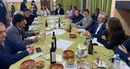 Jantar com Evo e o presidente argentino Alberto Fernandéz - Divulgação / La Quiaca Al Dia Noticias / Facebook