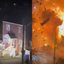 Cenas de vídeo que capturou explosão de casa nos Estados Unidos
