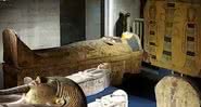 Imagem de algumas das múmias na exposição - Divulgação