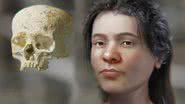 Reconstrução do rosto da mulher que viveu na Idade do Bronze - Reprodução / Cicero Moraes