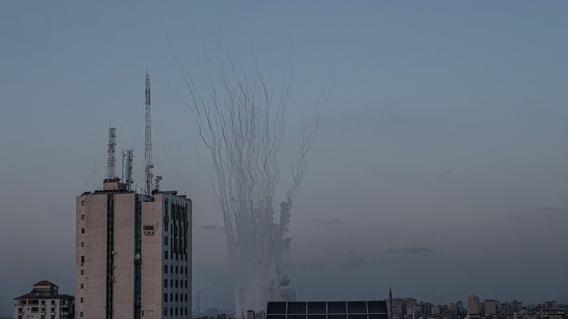 Explosão na Faixa de Gaza - Getty Images