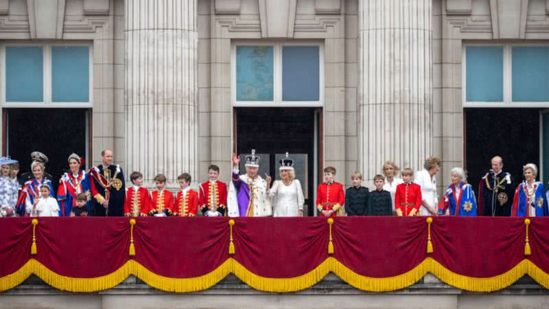 Membros da Família Real na varanda do Palácio de Buckingham - Getty Images