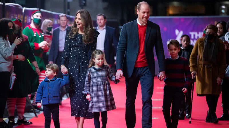 George, Kate, Charlotte, William e George - Getty Images