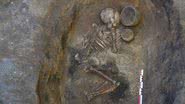 Um dos esqueletos estudados pela equipe de pesquisa - Divulgação / Svetlana Sharapova / Universidade Johannes Gutenberg Mainz (JGU)