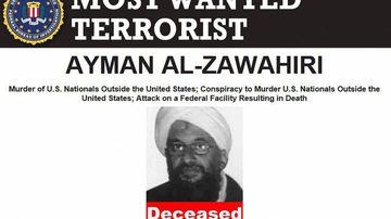 Página do FBI que constava a morte do líder terrorista - Divulgação / FBI