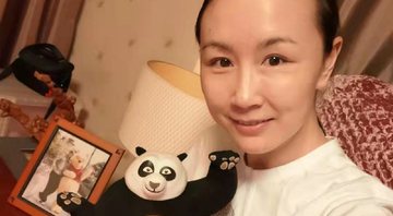 A tenista Peng Shuai - Divulgação/Twitter/@shen_shiwei