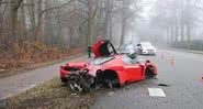 Estado da Ferrari após o acidente - Divulgação/ Arquivo Pessoal