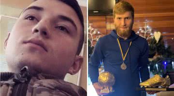 Vitalii Sapylo (21) e Dmytro Martynenko (25) foram vítimas da invasão à Ucrânia - Divulgação/Twitter/Fifpro