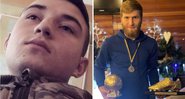 Vitalii Sapylo (21) e Dmytro Martynenko (25) foram vítimas da invasão à Ucrânia - Divulgação/Twitter/Fifpro
