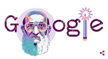O doodle que homenageia Freire - Divulgação/Google