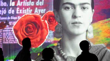 Registro da exposição imersiva sobre Frida Kahlo - 'Frida Kahlo, a Vida de um Ícone'