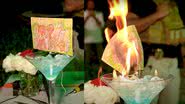 Trechos de vídeo mostrando a queima da obra de arte - Divulgação/ Youtube/ FridaNFT
