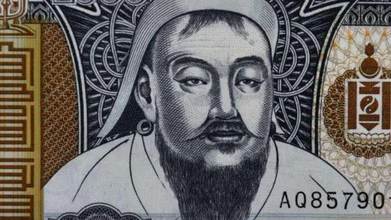 Ilustração do líder mongol em cédula - Pixabay