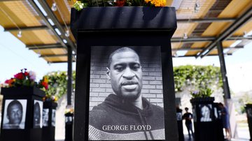 Homenagem à George Floyd, em San Diego - Getty Images