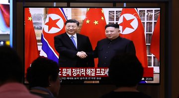 Xi Jinping em visita à Coreia do Norte em 2019 - Getty Images