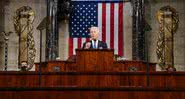 Joe Biden durante discurso no Congresso - Getty Images
