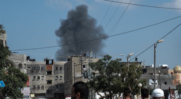 Bombardeio feito à Faixa de Gaza - Getty Images