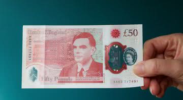 Nota de 50 libras com a imagem de Turing estampada - Getty Images