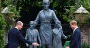 William e Harry em inauguração de estátua em homenagem à Diana - Getty Images