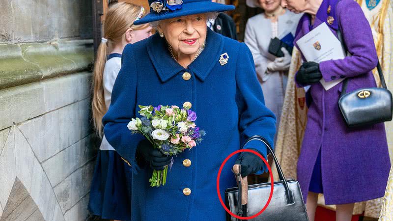 Em outubro passado, em cerimônia realizada na Abadia de Westminster, Elizabeth II apareceu usando uma bengala
