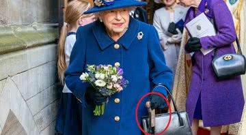 Em outubro passado, em cerimônia realizada na Abadia de Westminster, Elizabeth II apareceu usando uma bengala - Getty Images