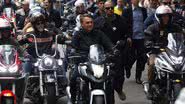 O presidente Jair Bolsonaro em motociata - Getty Images