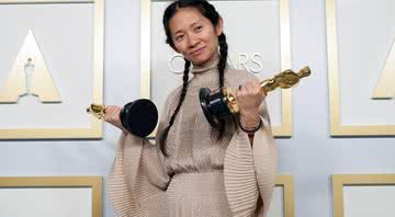 Chloe Zhao recebeu dois prêmios durante a cerimônia - Getty Images