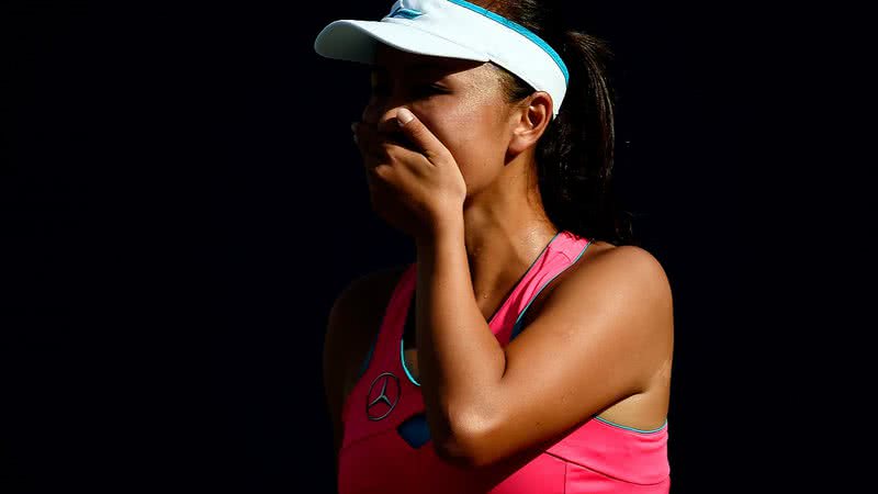 A tenista Peng Shuai em ação - Getty Images
