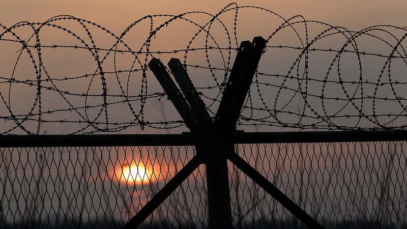 Imagem de parte da zona de proteção entre a fronteira da Coreia - Getty Images