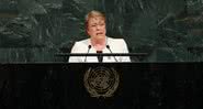 Michelle Bachelet durante discurso - Getty Images