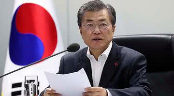 O presidente sul-coreano Moon Jae-in - Getty Images