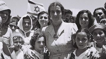 A primeira-ministra de Israel, Golda Meir - Domínio Público