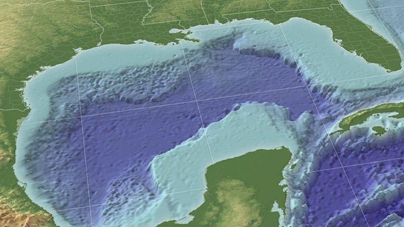 Golfo do México em reprodução 3D - Wikimedia Commons