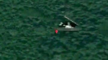 Imagem do Google Maps de 2018, que mostra destroços do voo MH370 - Reprodução / Google Maps