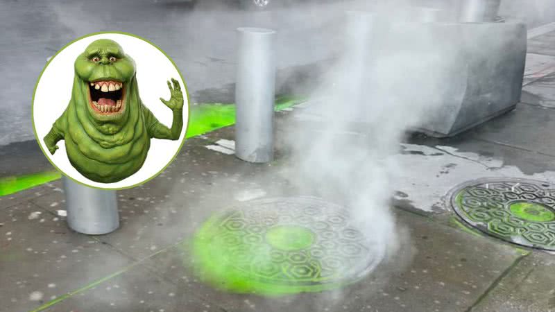 Gosma verde saindo de bueiro em NY é comparada com Geleia, de Os Caça-Fantasmas - Divulgação/Reprodução