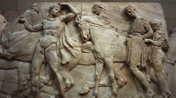 A escultura "Mármores de Elgin", retirada do Partenon em Atenas, Grécia - Getty Images