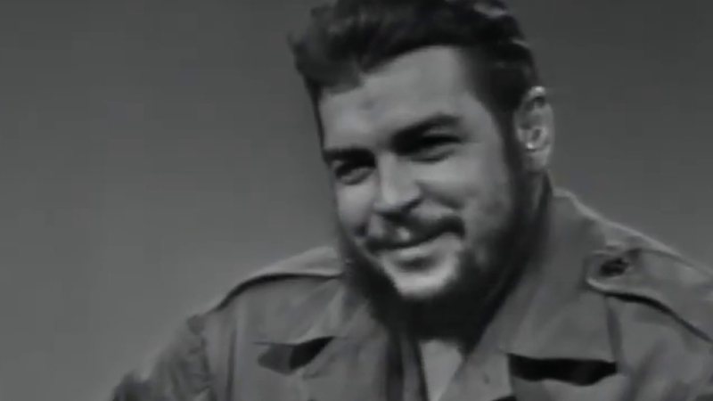 Che Guevara durante entrevista