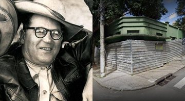 Montagem com Guimarães Rosa e casa tombada de conjunto onde morou o autor - Divulgação / Amazon / Google Street View