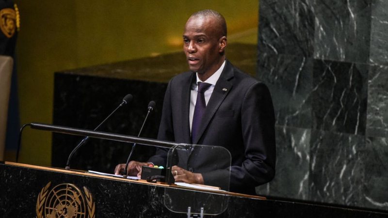 Moise em discurso na ONU em 2018 - Getty Images