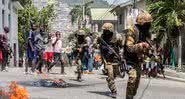 Haitianos participam de protesto após assassinato do presidente Jovenel Moïse - Getty Images