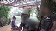 Registro do vídeo mostra o grupo Hamas com crianças - Reprodução/Vídeo/X