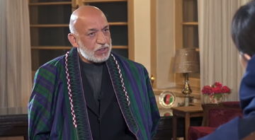 Hamid Karzai em entrevista para a emissora BBC (2021) - Reprodução / Youtube (BBC News)