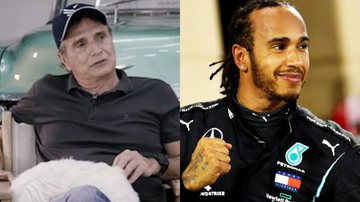 Piquet (á esque.) e Lewis Hamilton (à dir.) - Divulgação/Vídeo e Getty Images