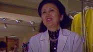 A estilista Hanae Mori em entrevista de 1988 - Divulgação/Vídeo/ina