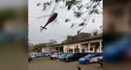 Aeronave rodopia sobre quartel - Divulgação / YouTube / CNN Brasil