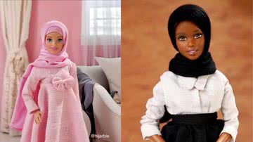 Algumas bonecas de hijab postadas pela conta - Divulgação/ Redes Sociais/ @hijarbie