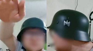 Homem fez saudação nazista em vídeo - Divulgação/Vídeo