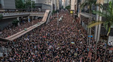 Registro dos protestos em 2019, que foram relembrados hoje (31) - Getty Images